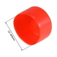 thumbnail image 3 of Uxcell 55mm ID Red Screw Thread Protectors Vinyl End Caps 4 Pack, 3 of 5