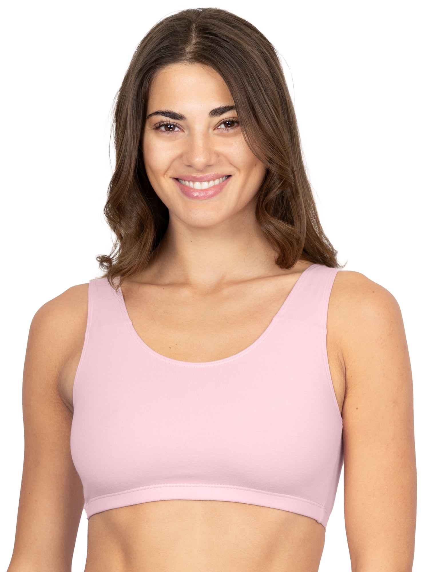 Fruit of the Loom Women's Tank Style Cotton Sports Bra, 5-Pack, Style 9012