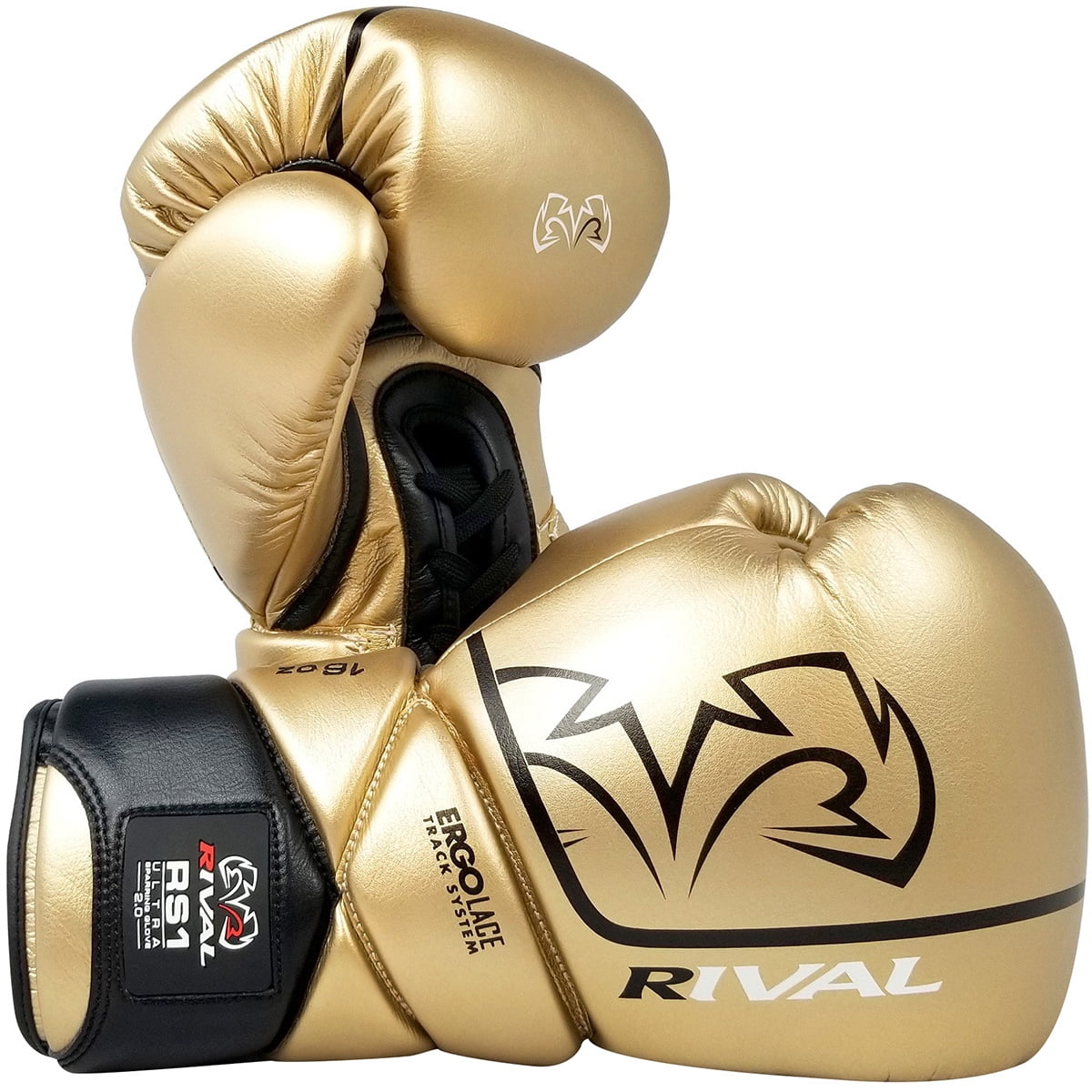 Rival Boxhandschuhe RS100 Professionell Sparring Training Workout Weiß Gold 
