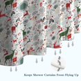 thumbnail image 6 of White Christmas Deer and Gift Pattern Shower Curtain 36"x72" ,Bathroom Decorative Shower Curtains Set with 12 Hooks,Modern Waterproof Washable Shower Curtain, 6 of 6