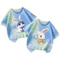 thumbnail image 2 of Babcutegg Toddler Girls 2pc tshirts sets 2pcs Cute Pattern Shirts Crew Neck Breathable and Comfortable Kids Casual Shirts Green Size 11 Years, 2 of 3