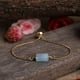 thumbnail image 1 of Nvzi Pulsera de piedra curativa delicada Una variedad de accesorios de piedra prismática pulsera cadena de metal-Azul claro A, 1 of 5