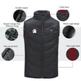 thumbnail image 4 of Odeerbi Teen Boys Girls Heated Vest Kids Puffer Vest Children USB Intelligent Constant Temperature 2 Areas Heated Jacket Solid Color Plus Size Winter Coat Black 12-13 Years, 4 of 6