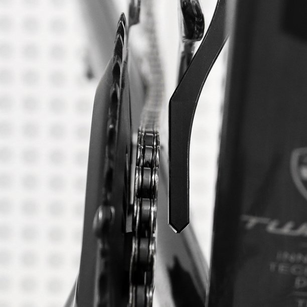 MUQZI Bike Chain Guide Chain Fall Protector Herramientas de reparación de ciclismo (Negro)