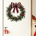 thumbnail image 6 of LmnLft Christmas Wreath Decal Stickers, Pine Branch and Pinecone Holiday Window Clings, Peel and Stick Decorative Christmas Wall and Door Decor, 6 of 7