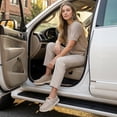 thumbnail image 6 of STQ Women Slip on Canvas Loafers with Arch Support Orthopedic Comfy Shoes Business Lightweight for Foot Pain Brownness US 9.5, 6 of 7