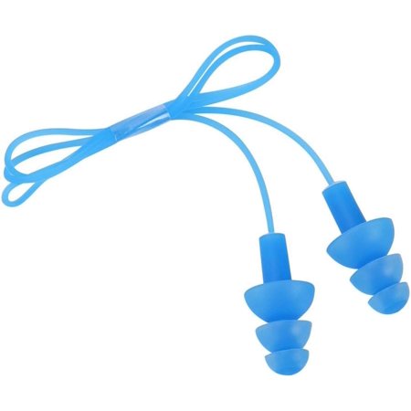 Waterproof Earplugs,Soft Silicone Noise Canceling Earplugs Earmuff Comfortable Corded Ear Plugs for Swimming or Sleeping