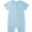 Light blue, variant on WIBACKER 3M-3T Baby Boys Ribbed Bamboo Short Pajamas, Zipper One-Piece Short Sleeve Sleepers - 1PCS Green