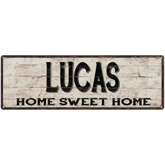 LUCAS Rustic Home Sweet Home Sign Gift 6x18 Metal Decor 106180084275