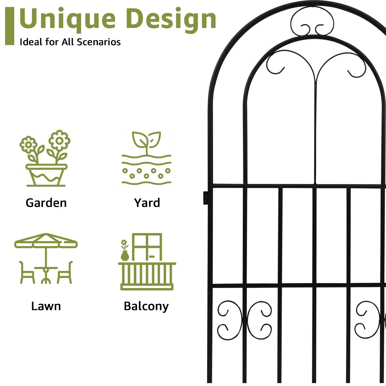 XYJBHB Heavy Duty 87" Metal Plant Trellis 2-Pack, Rustproof Cucumber & Tomato Support for Garden Vegetables