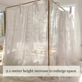 thumbnail image 4 of Four Corner Post Bed Canopy Curtains with Frame, 3-Opening Design,Floor-Standing Mosquito Net for Bedroom Decoration, 4 of 7