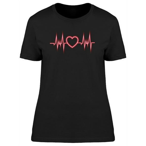 Heartbeat T-Shirt Women -Image by Shutterstock, Female Medium