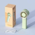 thumbnail image 5 of Handheld Fan, Portable Usb Rechargeable, Personal Cooling, for Learning Group, Outdoor Activities, and Home Desk Use, Green Plastic, by FAJHHA, 5 of 8