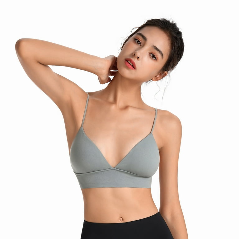Bigersell Bra and Panty Set Woman V Cup Underwired Sleep Seamless Underwear  Soft Comfortable Bra Women's Plus Size Plus Size Sports Bra, Style 694