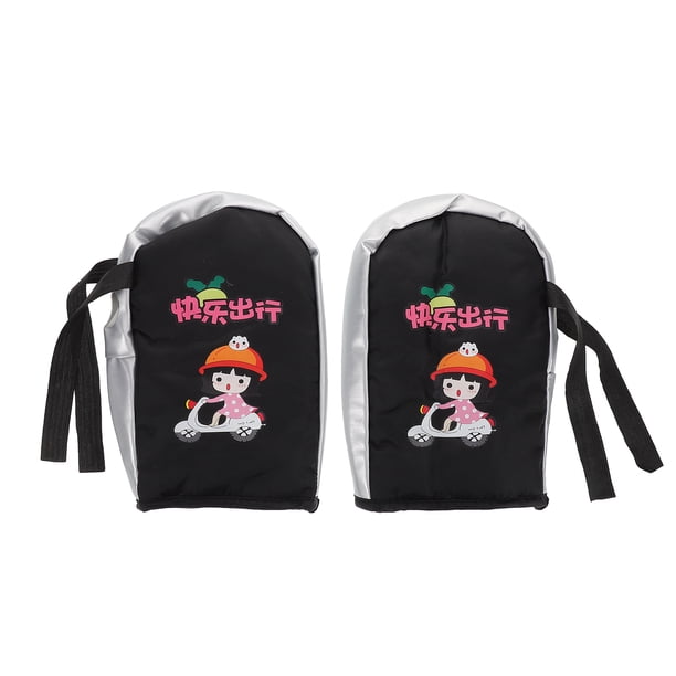 par de guantes de invierno para motocicleta para hombre y mujer, manoplas de manillar para clima frío, cubiertas cálidas para bicicletas eléctricas y motocicletas.