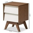 thumbnail image 5 of Home Square 3 Piece Queen Headboard and Nightstand Bedroom Set in Walnut, 5 of 13