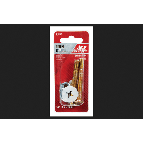 Ace Toilet Bolt Set 5/16 in. H x 21/4 in. L Brass