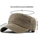 thumbnail image 5 of Gorra militar vintage, gorras militares de mezclilla lavadas, gorra plana de algodón, regalo para deportes al aire libre TUNC Sencillez, 5 of 5