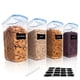 thumbnail image 1 of Juego de almacenamiento de contenedores de granos, juego de almacenamiento de alimentos sellado sin BPA, con tapa, organización de despensa de cocina y almacenamiento de azúcar, suministros para, 1 of 5