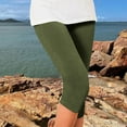 thumbnail image 4 of Casual Women's Trousers Leggings For Women Plus Size High Waisted Yoga Cropped Trousers 2025 Summer Gym Pants,Green Women's Casual Pants XXXL, 4 of 7