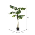 thumbnail image 2 of Vickerman 54 Pouces Arbre Philodendron Artificiel en Pot Grand Split, 2 of 3