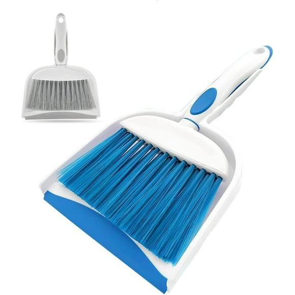 Qucyy Mini Broom and Dustpan Set Small Dustpan and Brush Set Whisk Broom and Dustpan Set Small Broom and Dustpan Set for Desk, Home, Kitchen Necessities, Small Dust pan and Brush Set