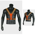 thumbnail image 4 of S SERENABLE 3 Modes 8 Bright LED Reflective Vest Glowing for Men Women Night Running Walking Type A Orange, 4 of 9