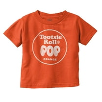 Tootsie Roll Pop Orange Flavor Toddler Boy Girl T Shirt Infant Toddler Brisco Brands 12M