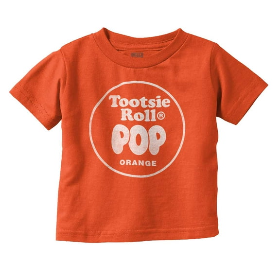 Tootsie Roll Pop Orange Flavor Toddler Boy Girl T Shirt Infant Toddler Brisco Brands 12M