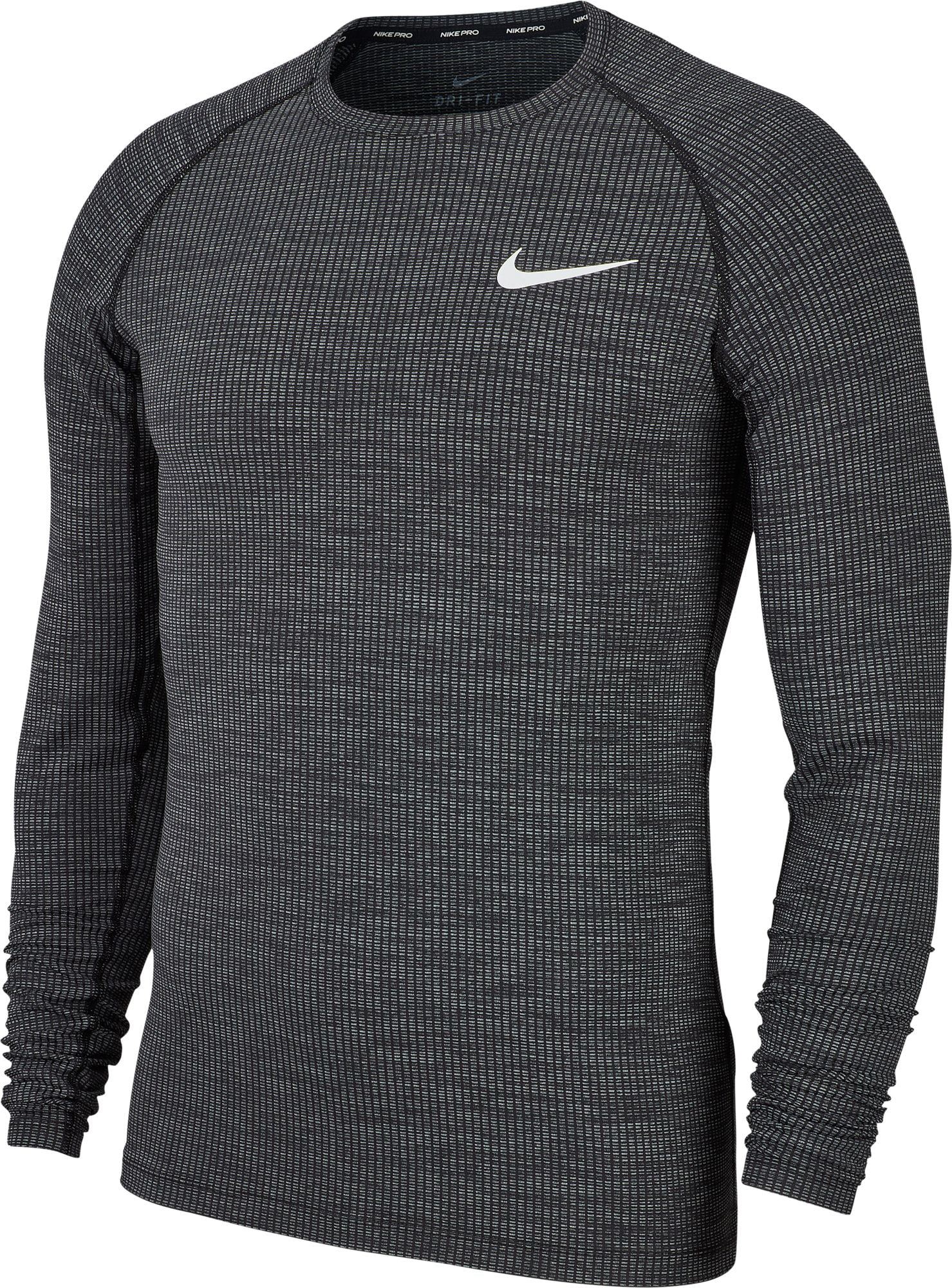 Nike - Nike Men's Pro Fitted Long Sleeve Shirt - Walmart.com - Walmart.com