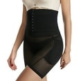 thumbnail image 2 of SWSMCLT Women's Firm Compression Butt Thigh Padded Hip Enhancer Shapewear Lifter Shaper Shorts High Waist Tummy Control Slimming Girdle Corset Waist Trainner Black XX-Large, 2 of 4