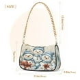 thumbnail image 3 of ALAZA Snowman Retro Poinsettia Women's Chain Shoulder Bag Hobo Handbag Tote Crossbody Purse, 3 of 7