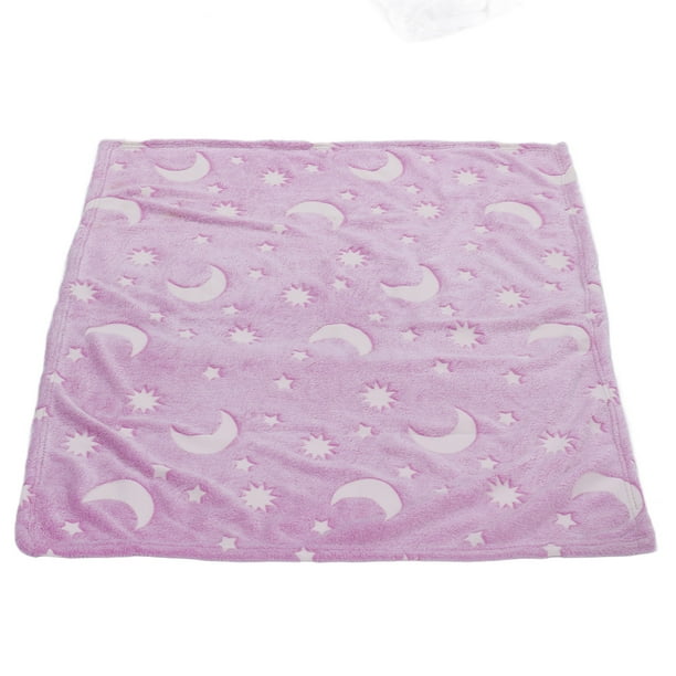 Glowing Polyester Blanket Soft and Warm Fuzzy Blanket for Bed Sofa Couch All SeasonPurple Walmart