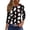 Khaki #044, variant on Womens Halloween Shirts Witch Pumpkin 3/4 Sleeve Spooky Tops Skeleton Bat Fall Crew Neck Funny Blouses M