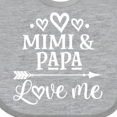 thumbnail image 4 of Inktastic Mimi and Papa Love Me for Grandchild Boys or Girls Baby Bib, 4 of 4