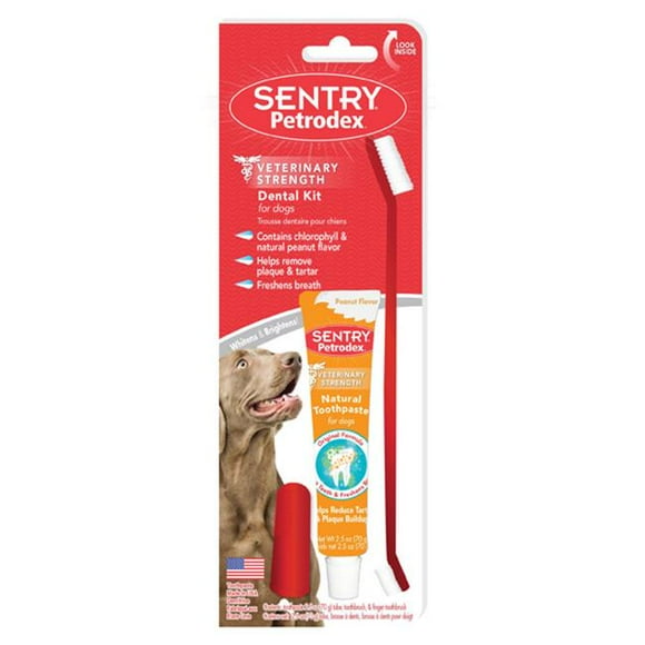 Sergeant S Kit Dental Petrodex pour Chien - Beurre d'Arachide 22543