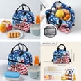 thumbnail image 5 of XYZCANDO American Bow 4Pcs School Backpack Set with Portable Lunch Bag Multifunctional Pencil Case Water Bottle Bag Carrier for Elementary Middle School Students, 5 of 7
