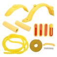 thumbnail image 4 of Electric Scooter Accessories, Rear Mudguard Practical Splashproof Strong Toughness Handbrake Silicone Cover Silicone Grip Scooter Mudguard Set  For Replacement Yellow, 4 of 8