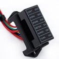 thumbnail image 1 of Greenadscape Porta Fusibles 6 Canales Para Vehículos Con 2 Entradas Compatible 12V 24V Negro, 1 of 8