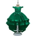 thumbnail image 4 of LAPAKIDS Girl Formal Dress Toddler Girl Pageant Dress Ball Gown Flower Girl Wedding Dresses 8-9, 4 of 7
