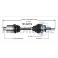 thumbnail image 1 of TrakMotive CV Axle Shaft FD-8003 Premium; OEM Replacement, 1 of 5