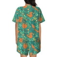 thumbnail image 4 of Womens Pajama Sets With Pocket, Bohemian Cute Squirrel Plant Lounge Sets Short Sleeve Sleepwear PJ Sets for Women, 4 of 6