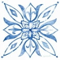 thumbnail image 2 of Tavoletti, Anne 20x20 Black Ornate Wood Framed with Double Matting Museum Art Print Titled - Tile Stencil II Blue, 2 of 4