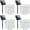 Cool white, variant on 4 Pack Christmas Solar String Lights Outdoor, Total 184FT 520LED, Juhefa IP65 Waterproof Twinkle Fairy Lights for Xmas Tree, Party, Wedding, Yard, Fence Decor (Warm White)