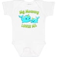 thumbnail image 3 of Inktastic My Mommy Loves Me Cute Narwhal Boys or Girls Baby Bodysuit, 3 of 5