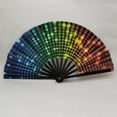 thumbnail image 4 of Home Decoration Paper Fans Set Large Folding Handheld Fans For Line Dancing Portable Craft Holding Colors Hand Fan For Festival Dance Wedding Dance Church, Home Decoration Paper Fans set, 4 of 9