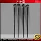 thumbnail image 1 of Juego de 4 pinceles de maquillaje negros, que incluyen un pincel para sombras de ojos y un pincel iluminador., 1 of 2