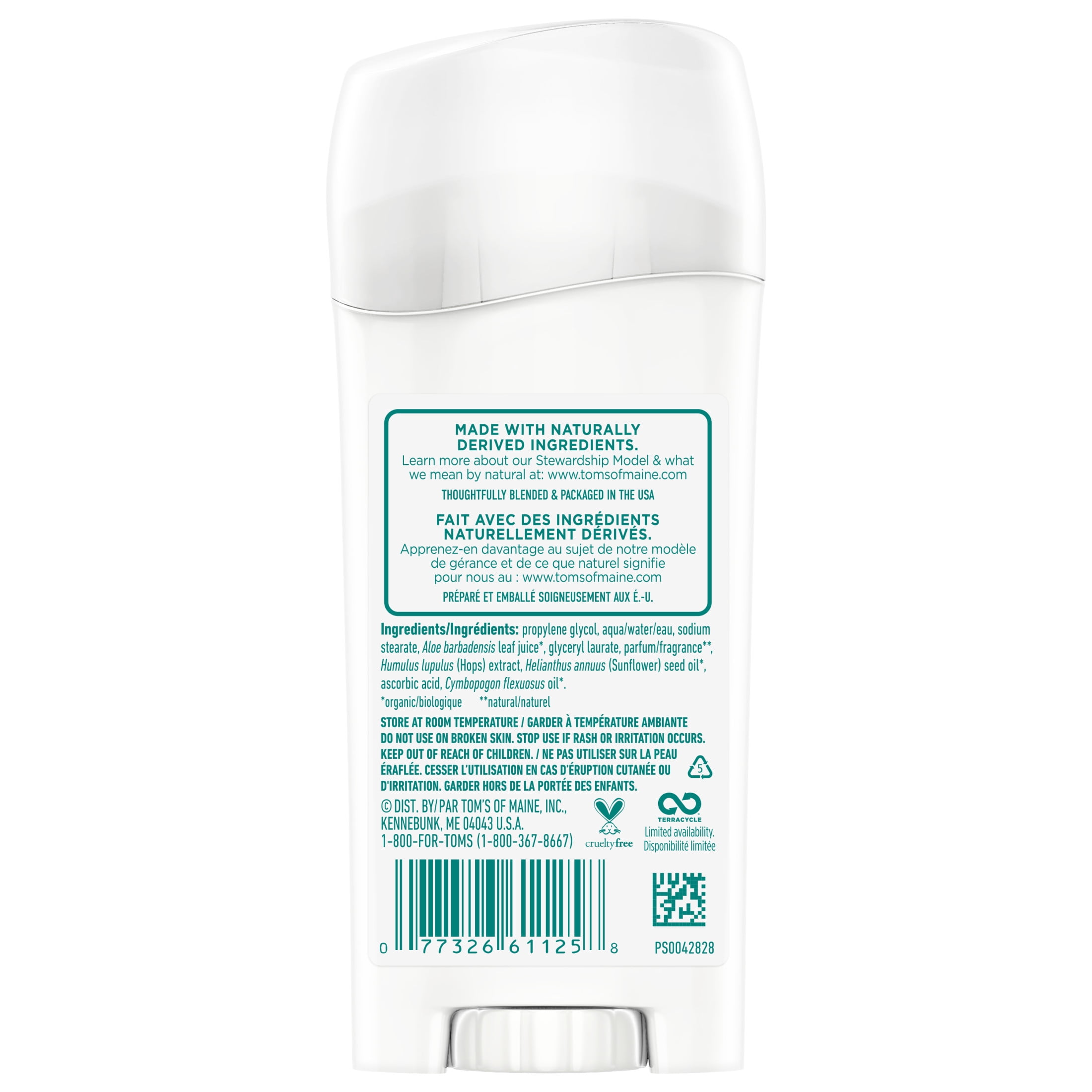 Tom's of Maine Long-Lasting Aluminum-Free Natural Deodorant for Women, Fresh Apricot, 2.25 oz