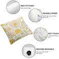 thumbnail image 6 of BANET Pink Flower with Golden Border Pillowcase, for Hair and Skin, Wrinkle&amp;Fade Resistant Pillow Cover with Envelope Closure Set of 2 18x18in, 6 of 7