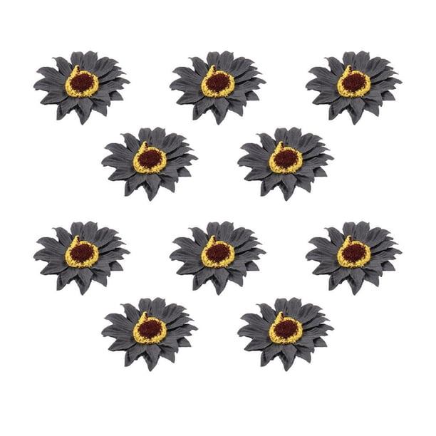 Mini Flor Girasol de Tela perfecl para Matromonio Clips Diadema Sombrero gris